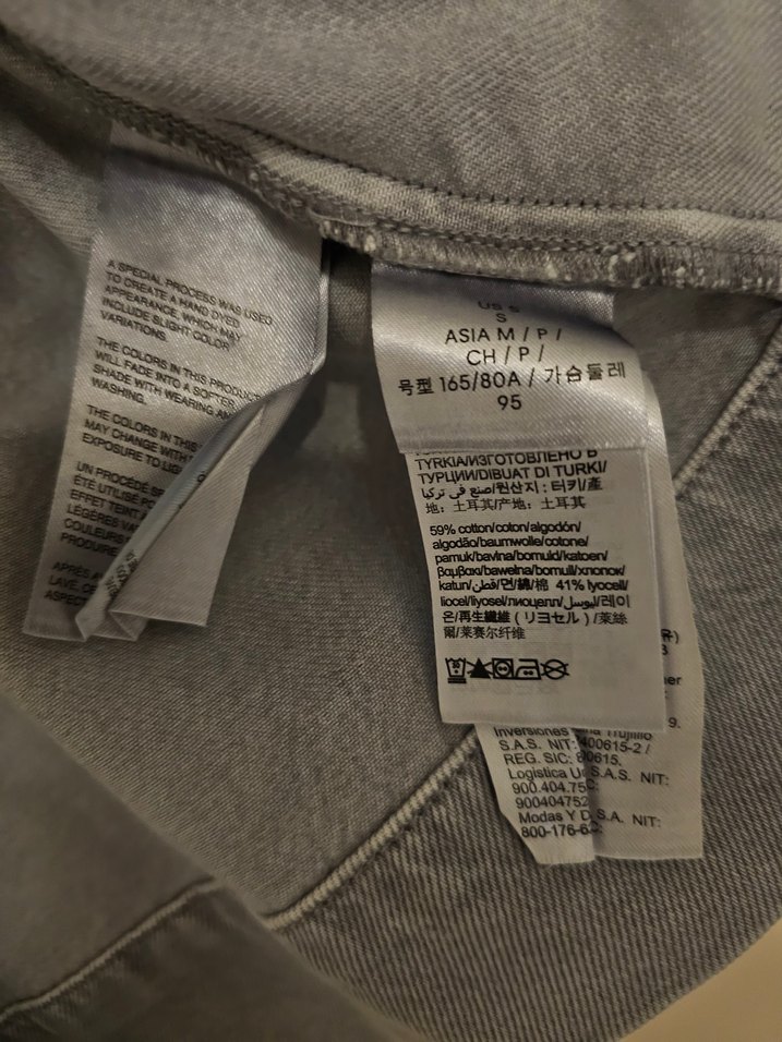 Gri Kolsuz Denim Ceket Calvın Klein - Görsel 4