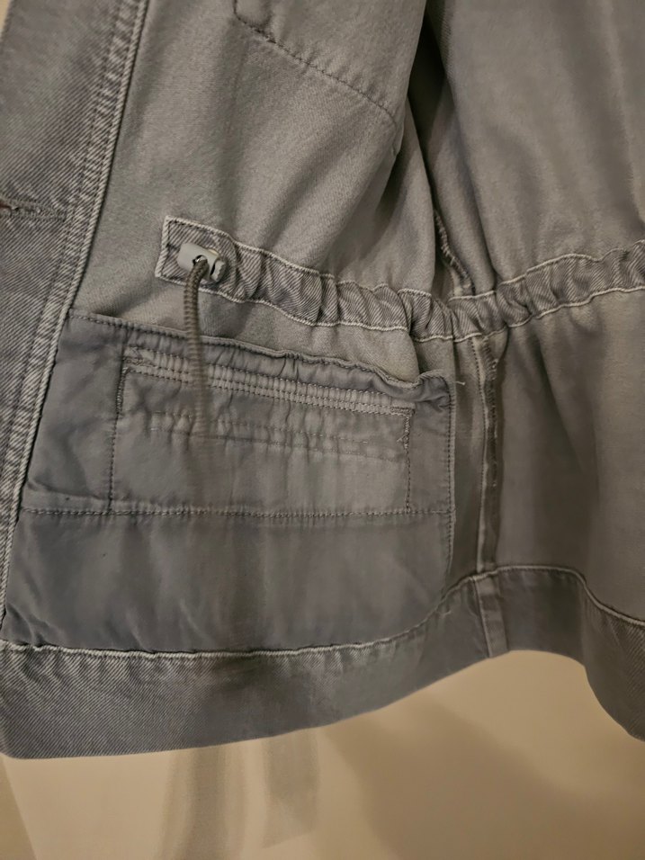 Gri Kolsuz Denim Ceket Calvın Klein - Görsel 3