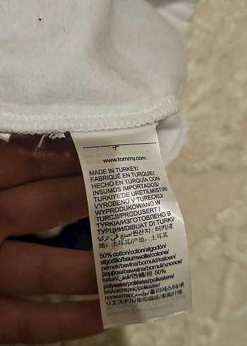 Tommy Hilfiger Mavi Kapüşonlu Sweatshirt - Görsel 5