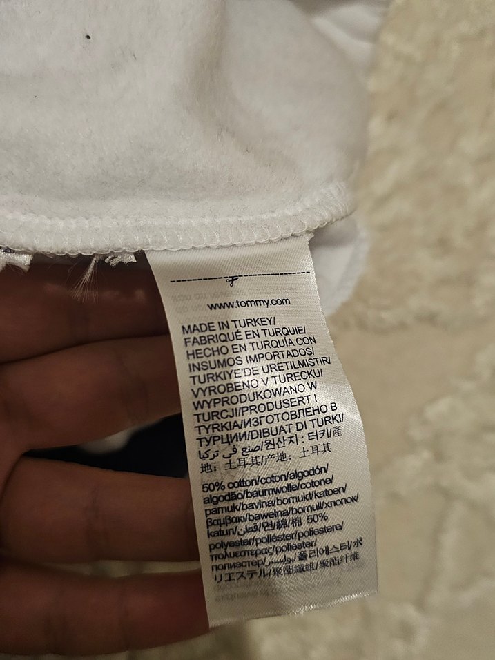 Tommy Hilfiger Mavi Kapüşonlu Sweatshirt - Görsel 5