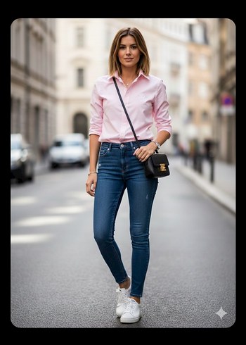 Polo Ralph Lauren Dugmeli Pembe Uzun Kollu Kadin Gomlek