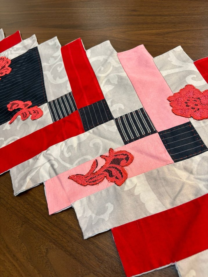 Kırkyama Çok Renkli Masa Üstü Ranır Örtü - Görsel 3