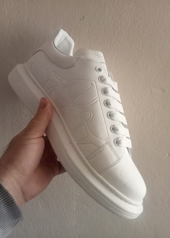 Siyah Beyaz Günlük Sneakers 44 45 mumara Deri %100 - Görsel 2