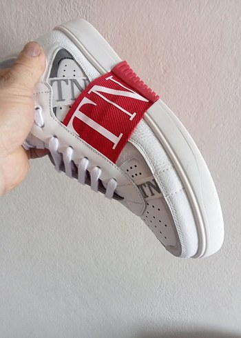 Beyaz Erkek Spor Ayakkabı Velcro Bantlı - Görsel 2