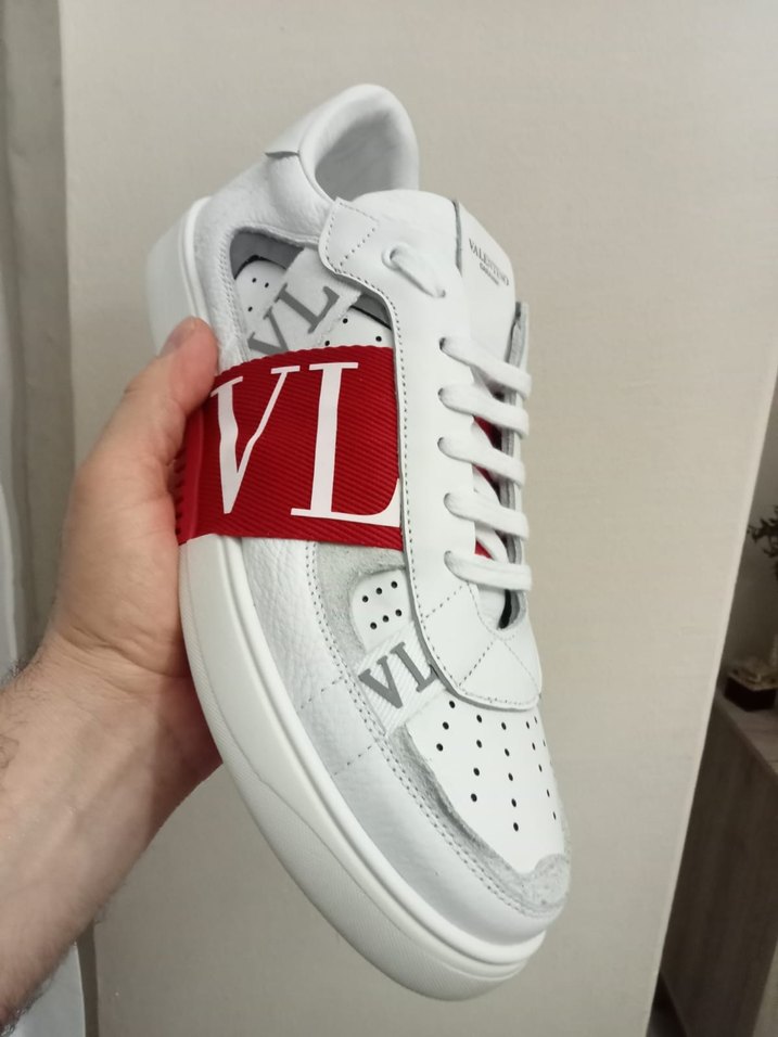 Beyaz Erkek Spor Ayakkabı Velcro Bantlı - Görsel 4