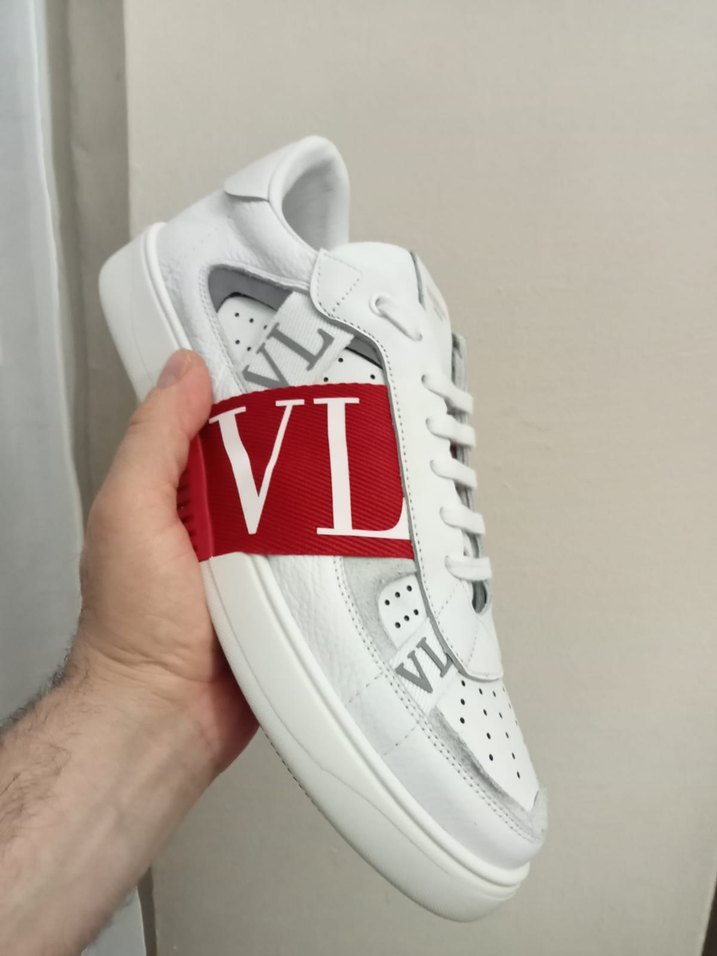 Beyaz Erkek Spor Ayakkabı Velcro Bantlı - Görsel 5