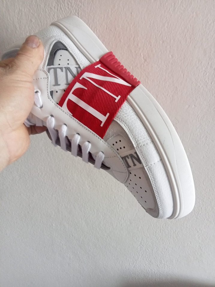 Beyaz Erkek Spor Ayakkabı Velcro Bantlı - Görsel 2