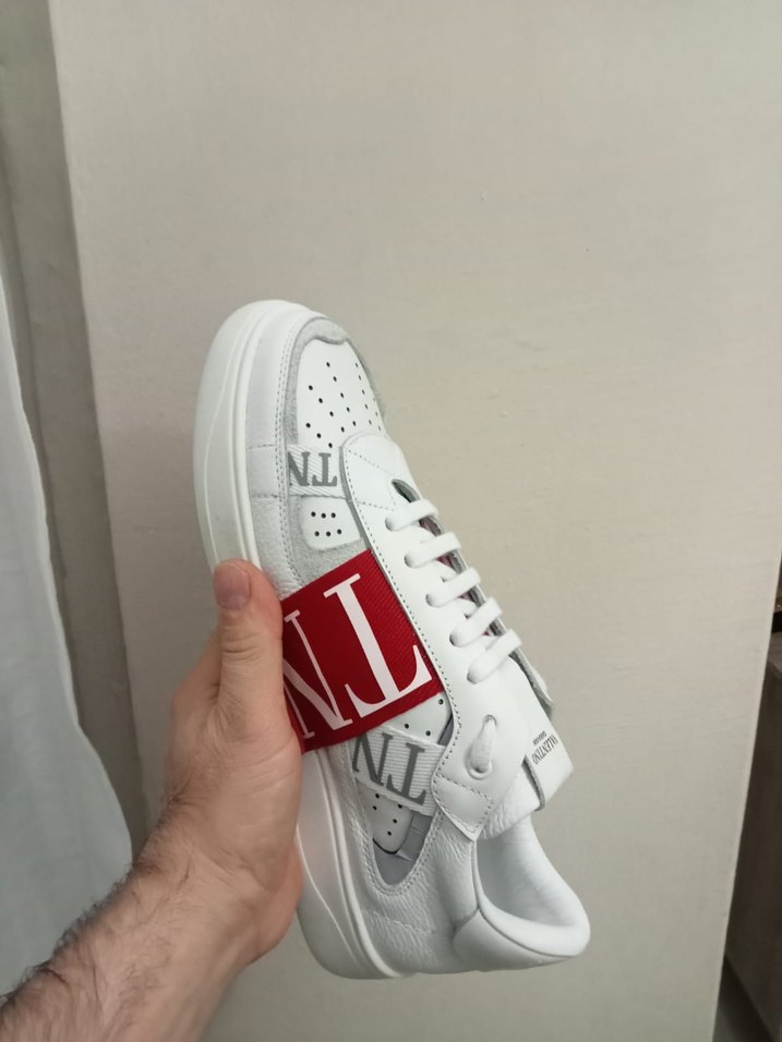 Beyaz Erkek Spor Ayakkabı Velcro Bantlı - Görsel 3