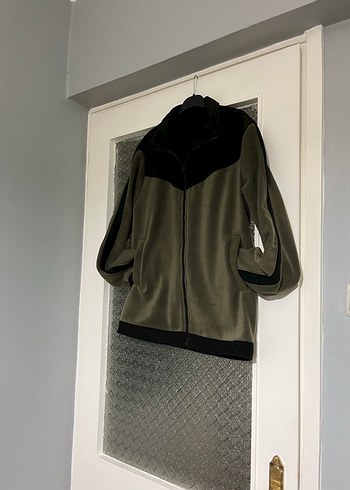 Fermuarlı Yüksek Yakalı Gri Erkek Polar - Görsel 3