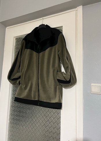 Fermuarlı Yüksek Yakalı Gri Erkek Polar - Görsel 5