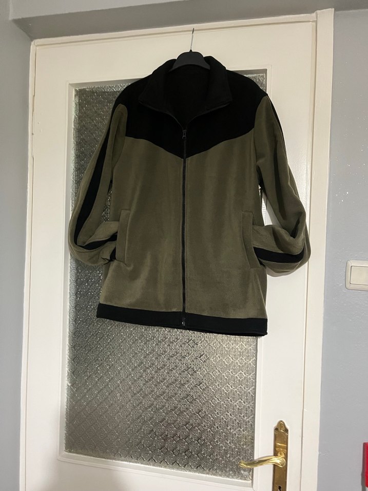 Fermuarlı Yüksek Yakalı Gri Erkek Polar - Görsel 4