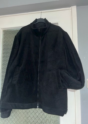 Siyah Fermuarlı Yüksek Yakalı Erkek Polar - Görsel 3