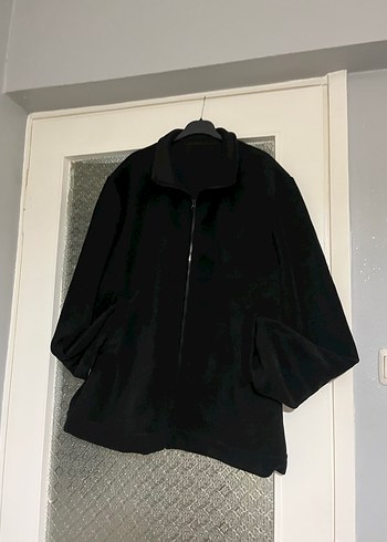 Siyah Fermuarlı Yüksek Yakalı Erkek Polar - Görsel 2