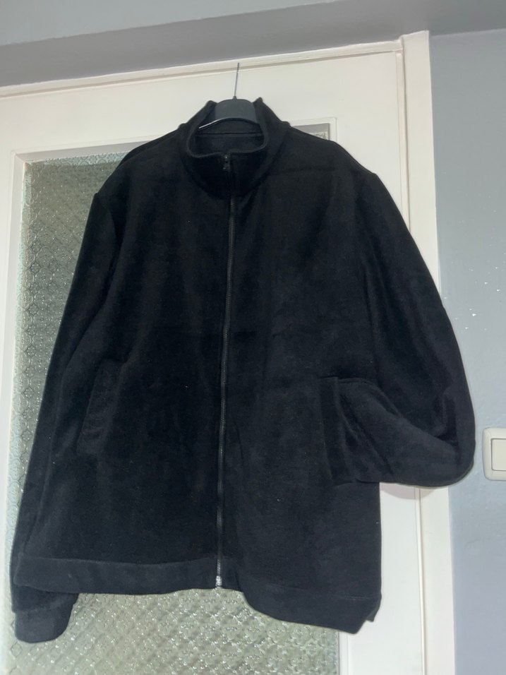 Siyah Fermuarlı Yüksek Yakalı Erkek Polar - Görsel 3