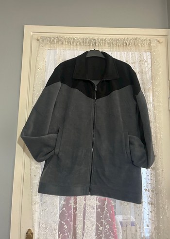 Gri Fermuarlı Erkek Polar Mont - Görsel 2