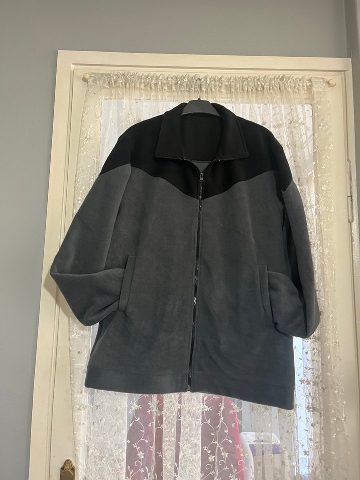 Gri Fermuarlı Erkek Polar Mont - Görsel 2