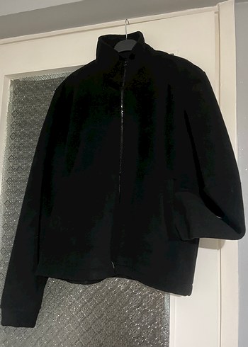 Erkek Siyah Fermuarlı Yüksek Yaka Ceket - Görsel 3