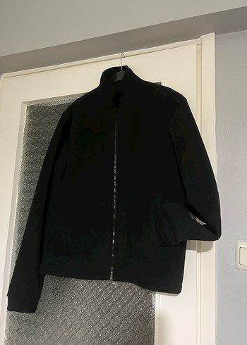 Erkek Siyah Fermuarlı Yüksek Yaka Ceket - Görsel 4