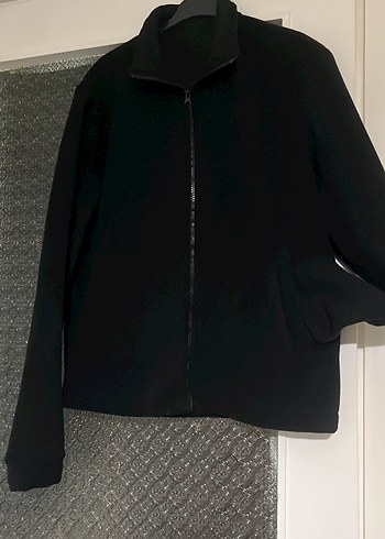 Erkek Siyah Fermuarlı Yüksek Yaka Ceket - Görsel 5