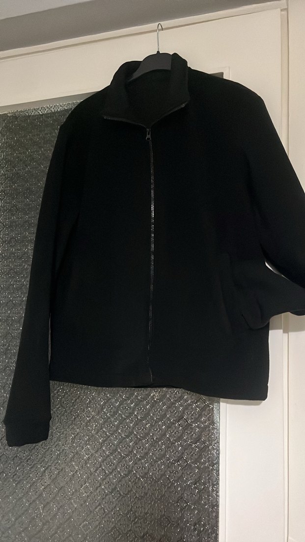 Erkek Siyah Fermuarlı Yüksek Yaka Ceket - Görsel 5