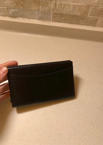 Siyah Baskılı Deri Erkek Cüzdanı - Görsel 2