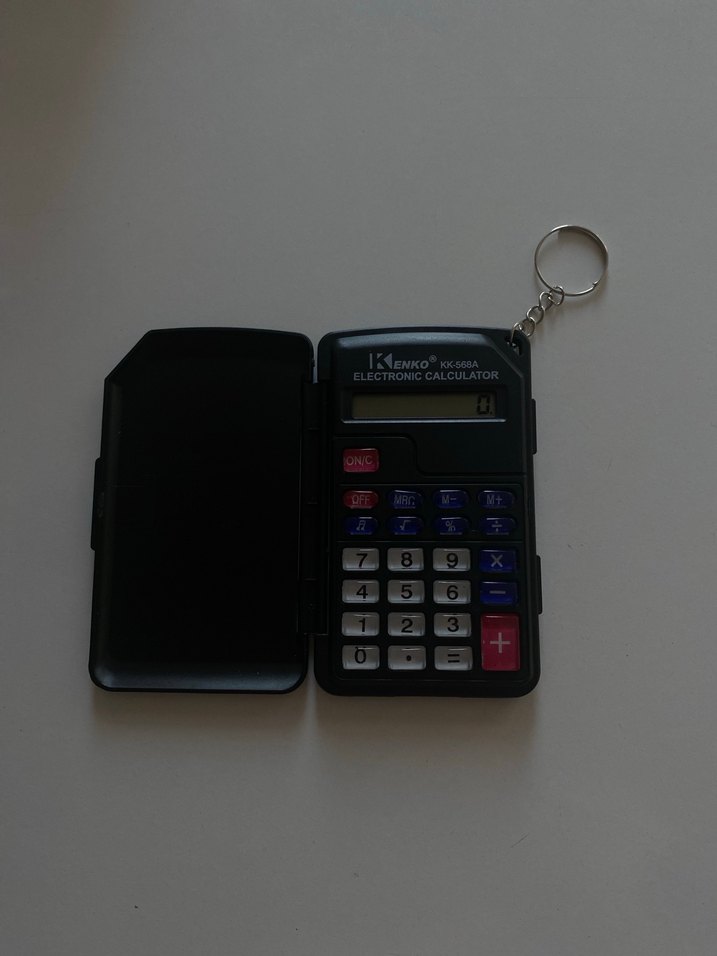 Kenko Siyah Hesap Makinesi Anahtarlık - Görsel 2