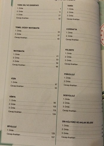 11. Sınıf Tekrar Testleri 1 - Görsel 3