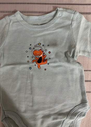 Turkuaz Uzun Kollu Bebek Body - Görsel 2