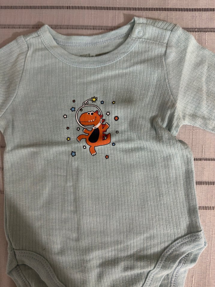 Turkuaz Uzun Kollu Bebek Body - Görsel 2