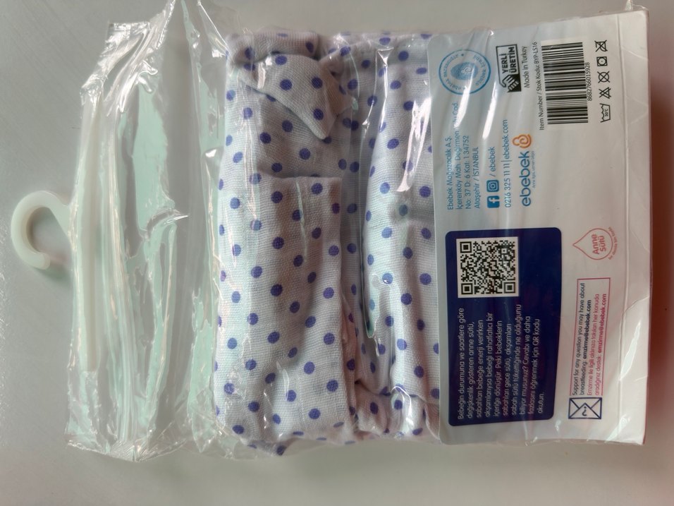 Bebek Emzirme Önlüğü Kapüşonlu Beyaz - Görsel 2