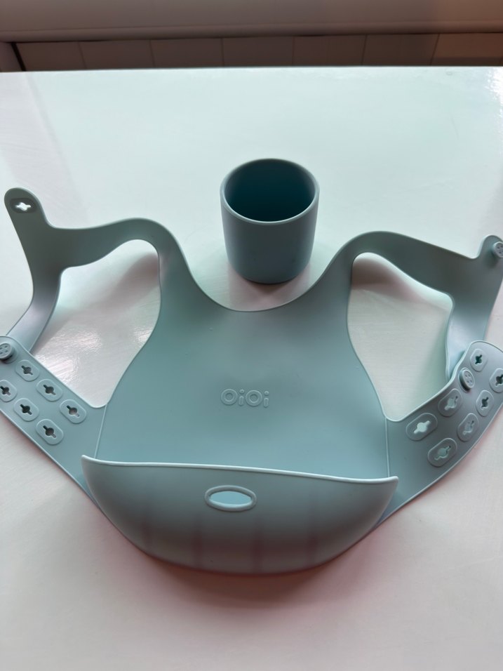 Ayarlanabilir Gri Bebek Önlüğü - Görsel 2