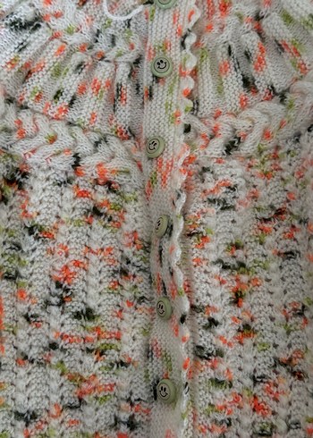 Renkli Bohem Kız Triko Hırka - Görsel 3