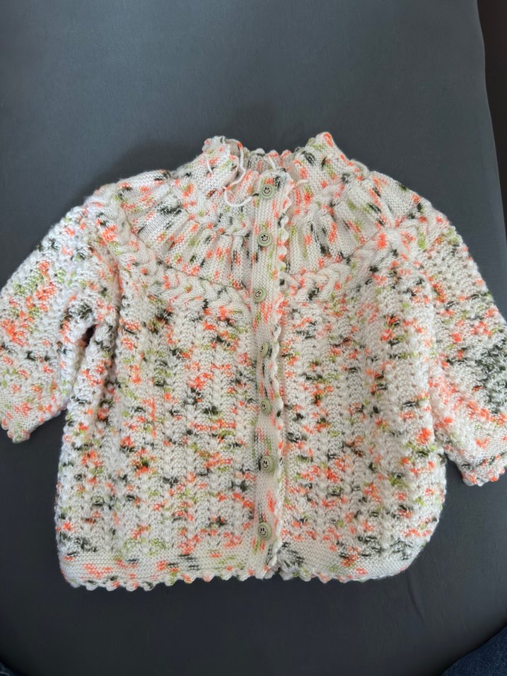 Renkli Bohem Kız Triko Hırka - Görsel 2