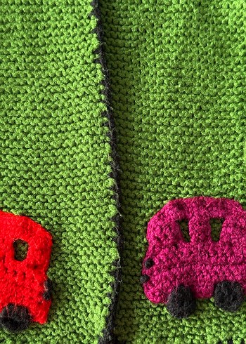 Renkli Örgü Erkek Çocuk Hırka - Görsel 2