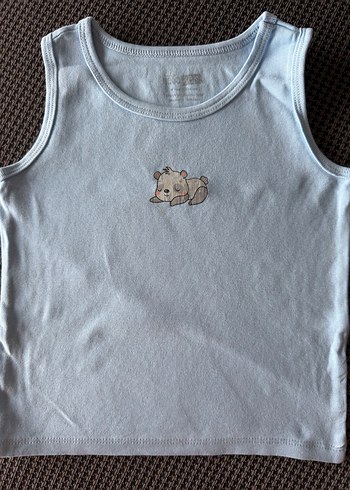 Pastel Baskılı Çocuk Atlet - Görsel 2