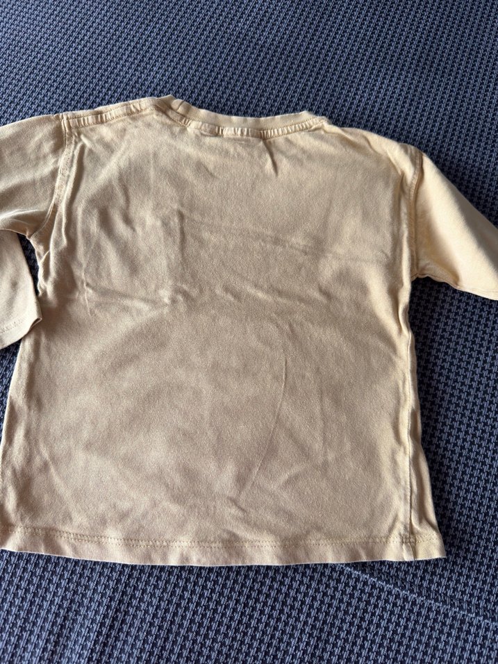 Bej Erkek Çocuk Uzun Kollu tşört - Görsel 3