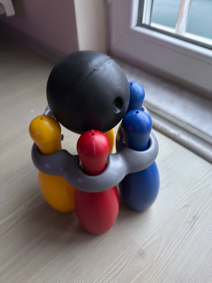 Renkli Mini Bowling Oyuncak Seti - Görsel 2