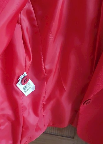 Kırmızı Mini Kadın Blazer Ceket - Görsel 3