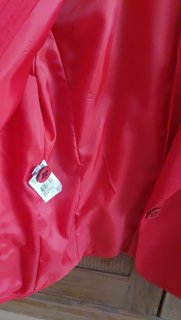 Kırmızı Mini Kadın Blazer Ceket - Görsel 3