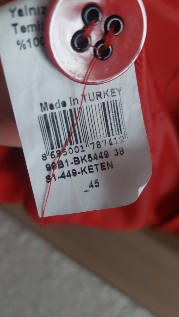 Kırmızı Mini Kadın Blazer Ceket - Görsel 4