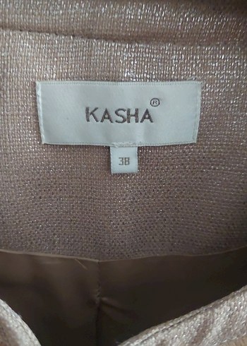 Bej Kadın simli Midi Ceket - Görsel 2