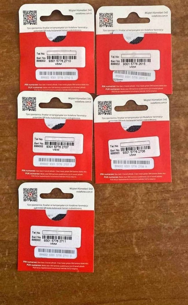 SIM Kartlar - Destekli Turkcell Vodafone açık hat - Görsel 4