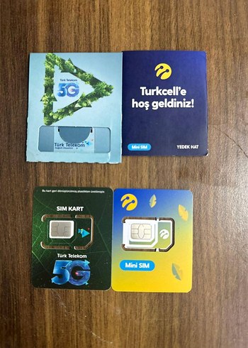 Vodafone ve Turkcell Mini SIM Yedek Kartlar açık hat - Görsel 3