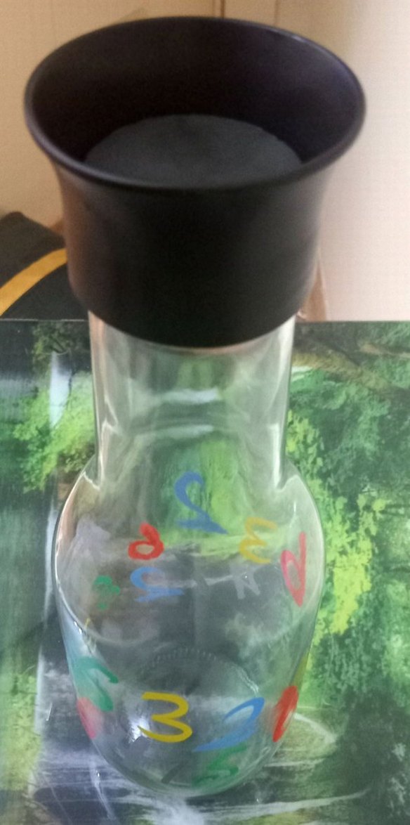 Renkli Sayı Desenli cam suluk - Görsel 2