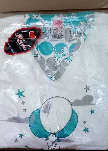 Renkli Baskılı Pamuklu Bayan Kapri Pijama - Görsel 2