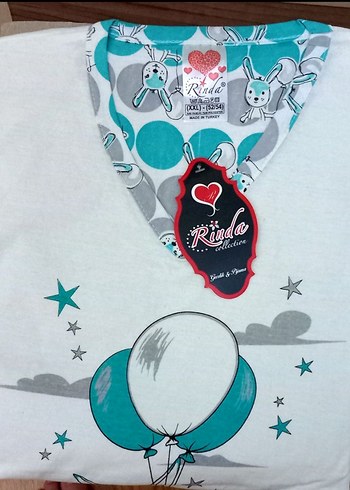 Renkli Baskılı Pamuklu Bayan Kapri Pijama - Görsel 5