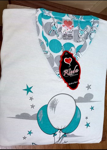 Renkli Baskılı Pamuklu Bayan Kapri Pijama - Görsel 4