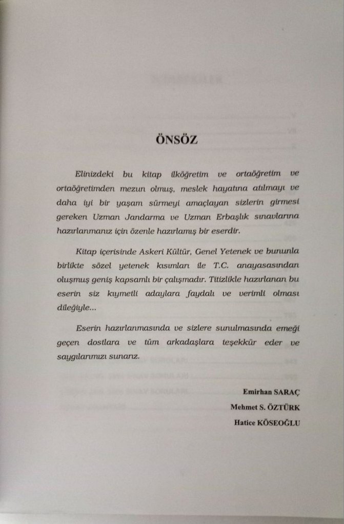 Askeri Okullar Hazırlık Kitabı 2007 Baskı - Görsel 3
