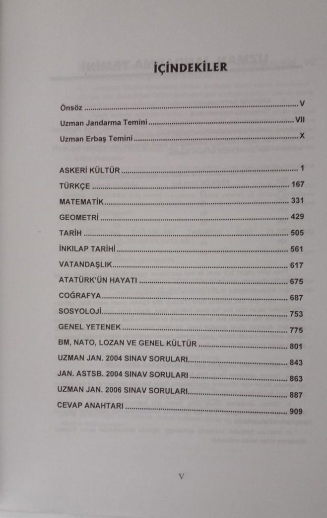 Askeri Okullar Hazırlık Kitabı 2007 Baskı - Görsel 4