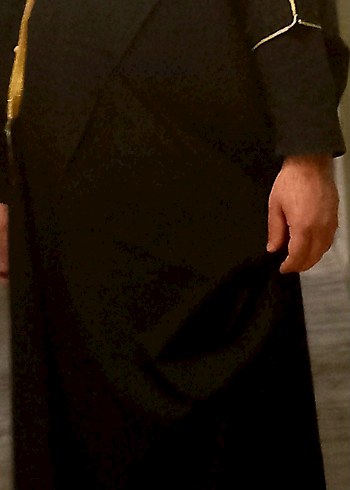 Siyah Kısa Kollu Hicaz Cübbe - Görsel 6